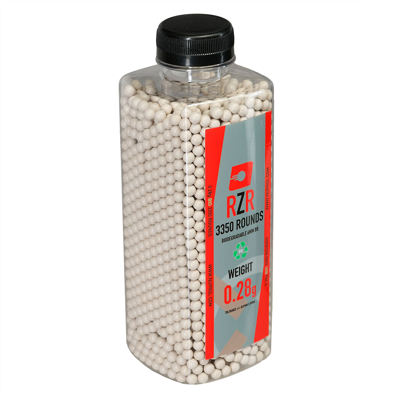 Nuprol RZR BIO High Precision Bio BBs 0,28g 3.350er Flasche weiss Bild 2