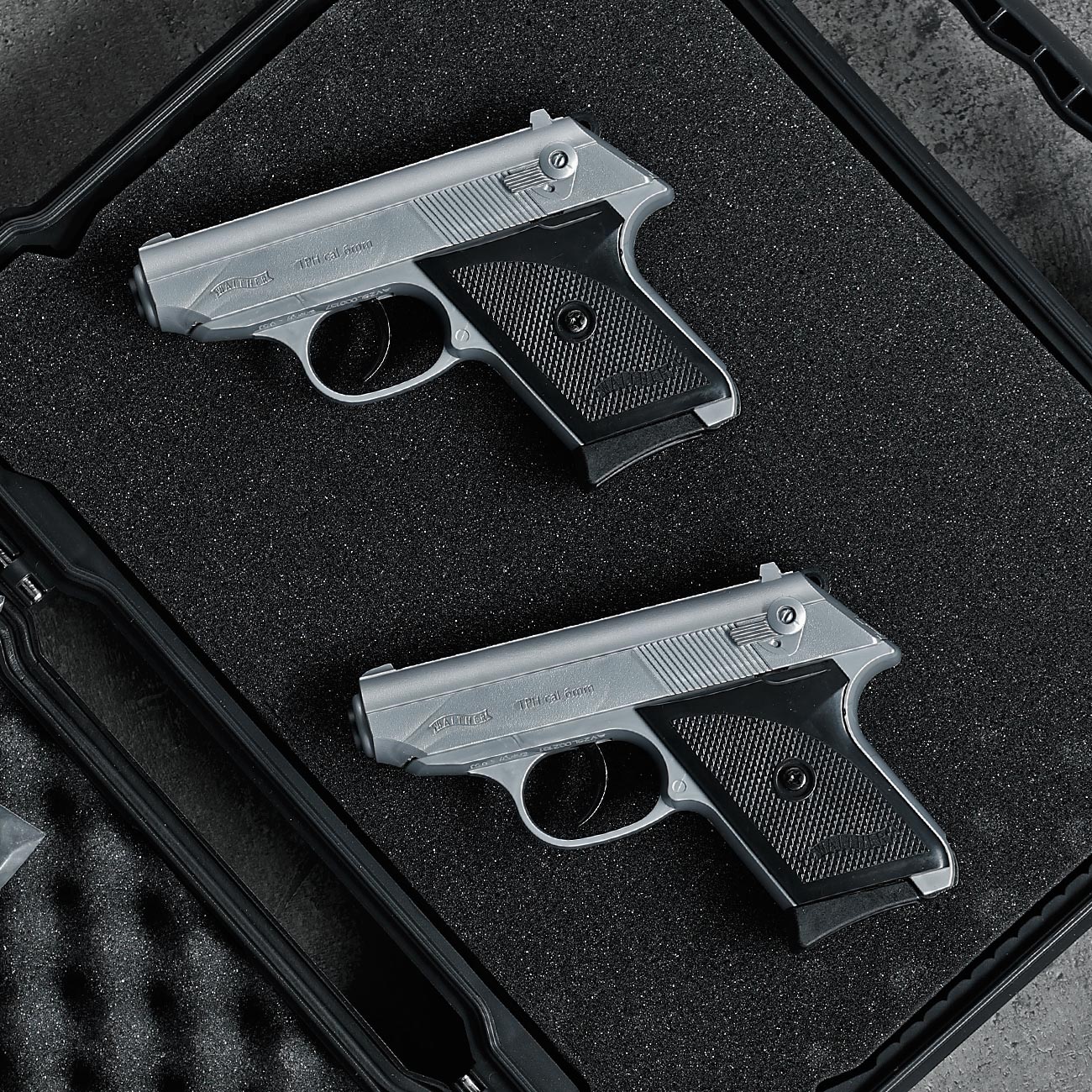 Walther TPH Springer 6mm BB Stainless Look - Twin Pack mit 2 Pistolen Bild 1