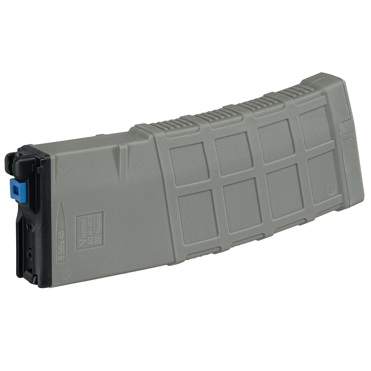 Vorsk M4 GBB VP Polymer Magazin Low-Cap 40 Schuss f. M4 / M16 MWS GBB Gewehre grau - Softairgas Version