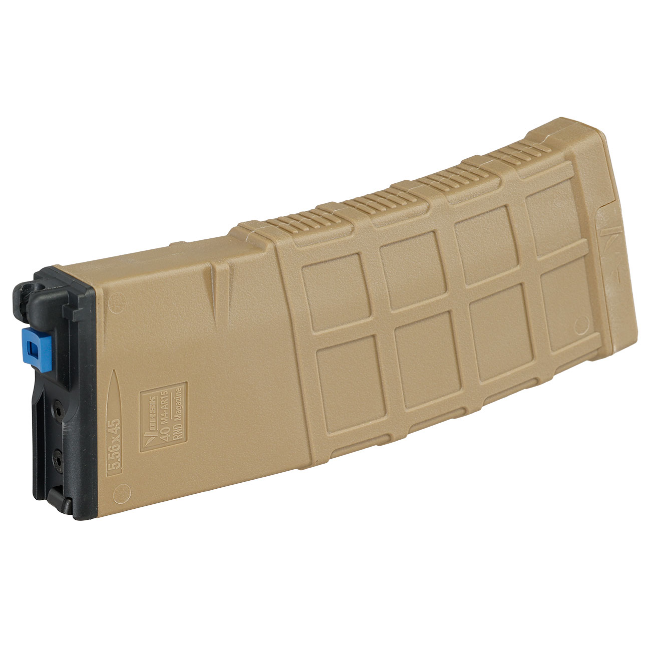 Vorsk M4 GBB VP Polymer Magazin Low-Cap 40 Schuss f. M4 / M16 MWS GBB Gewehre tan - Softairgas Version