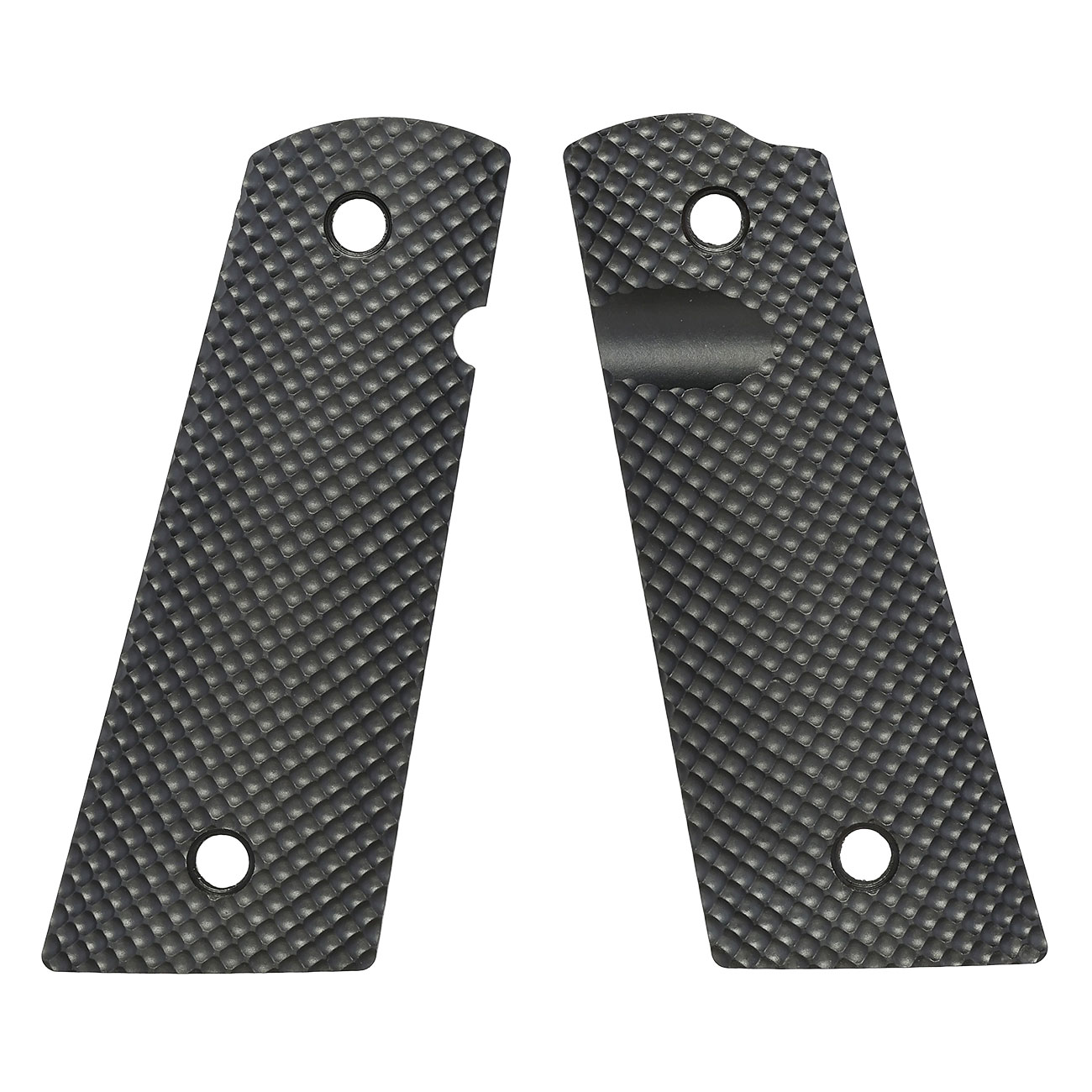 Strike Industries M1911 PX-09 Golfball Dimple Griffschalen f. KJW / Wei-ETech 1911 GBB Pistolen schwarz Bild 2