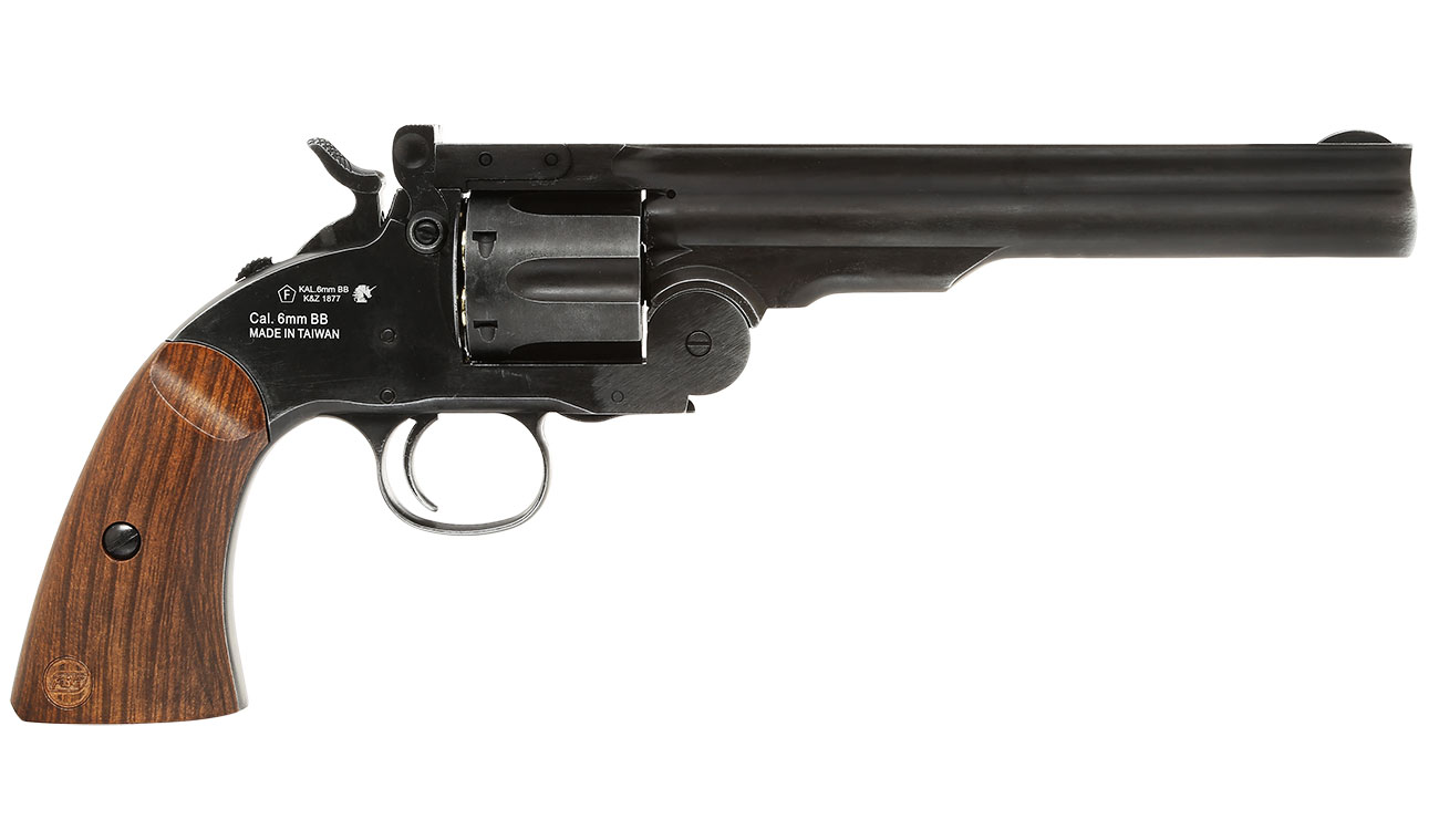 ASG Schofield 1877 6 Zoll Revolver Vollmetall CO2 6mm BB Aging Black Bild 1