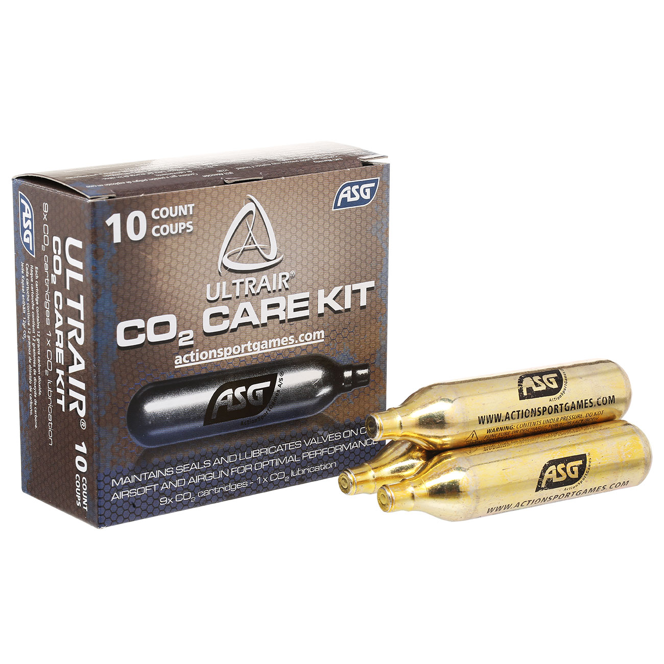 ASG Ultrair CO2 Care Kit - 9x CO2 Kapseln / 1x Wartungskapsel je 12g