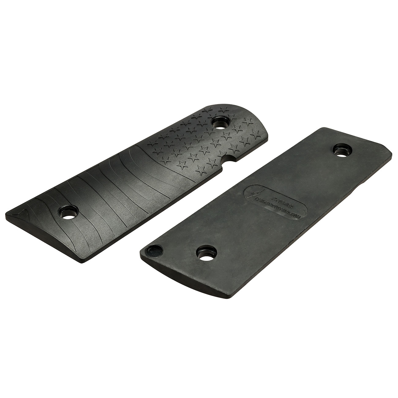 Strike Industries M1911 PX-10 Flag Pattern Griffschalen f. KJW / Wei-ETech 1911 GBB Pistolen schwarz Bild 1