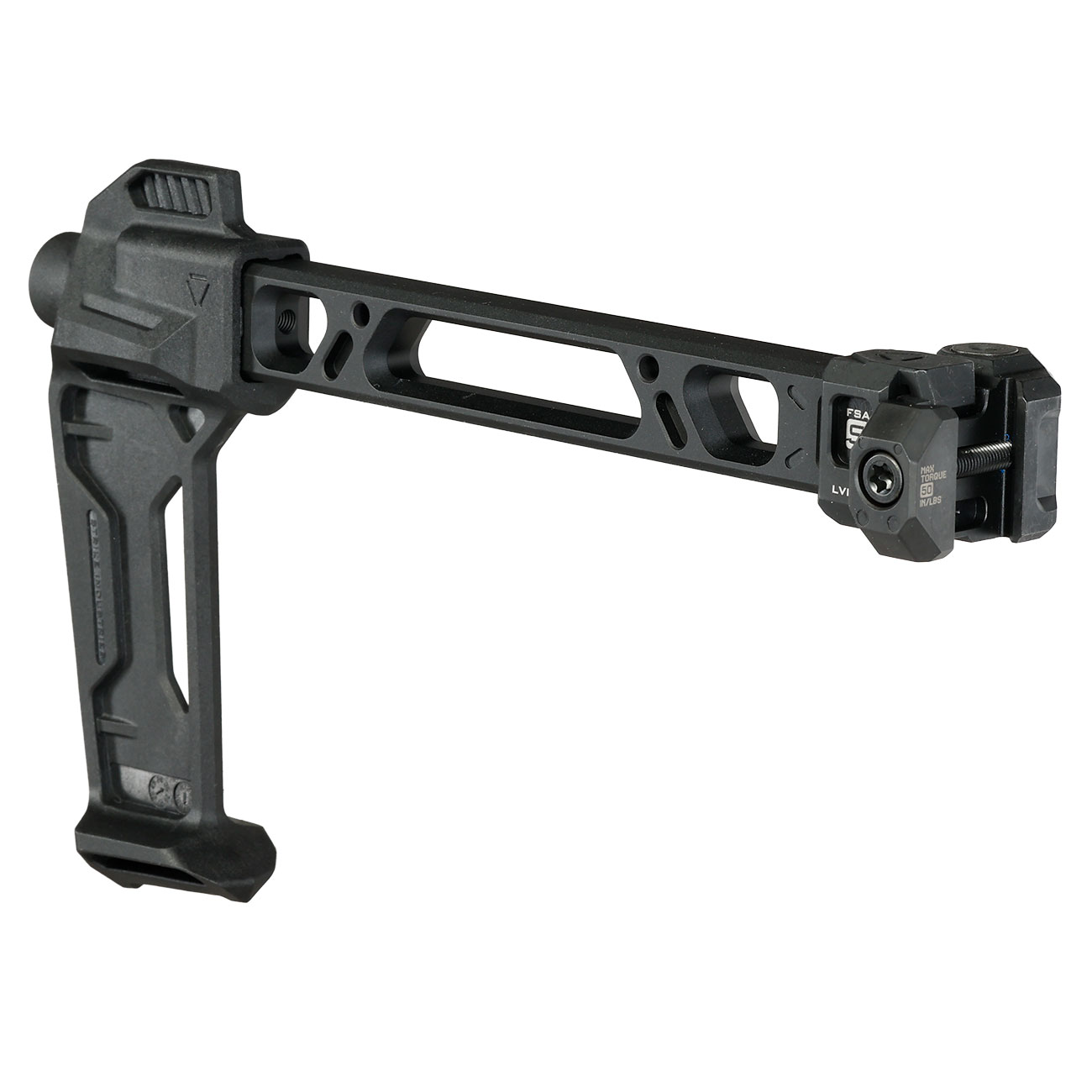 Strike Industries Single Folding Adapter Schaft mit FSA Stabilisator f. 20 - 22 mm Schienen schwarz Bild 10