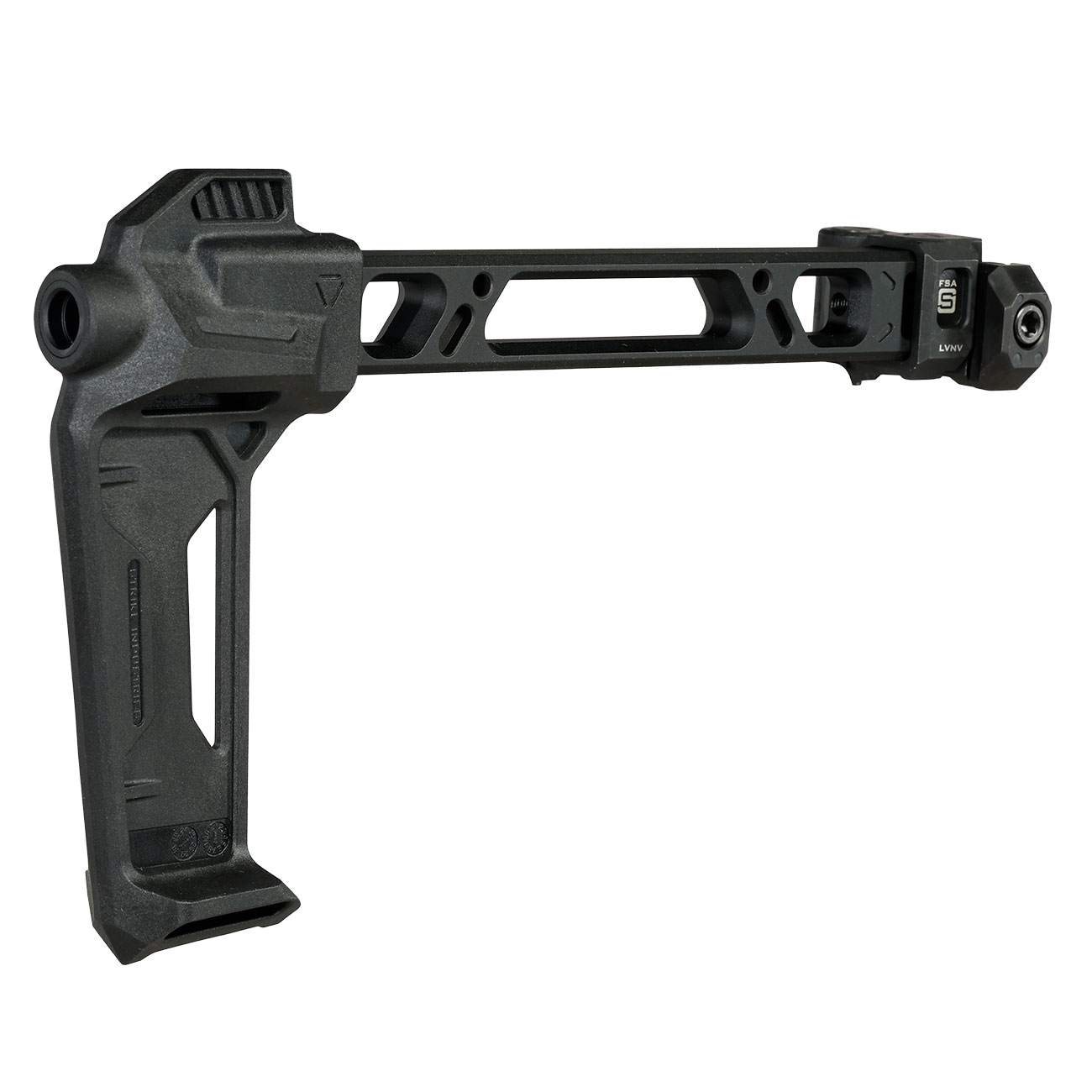 Strike Industries Single Folding Adapter Schaft mit FSA Stabilisator f. 20 - 22 mm Schienen schwarz Bild 3