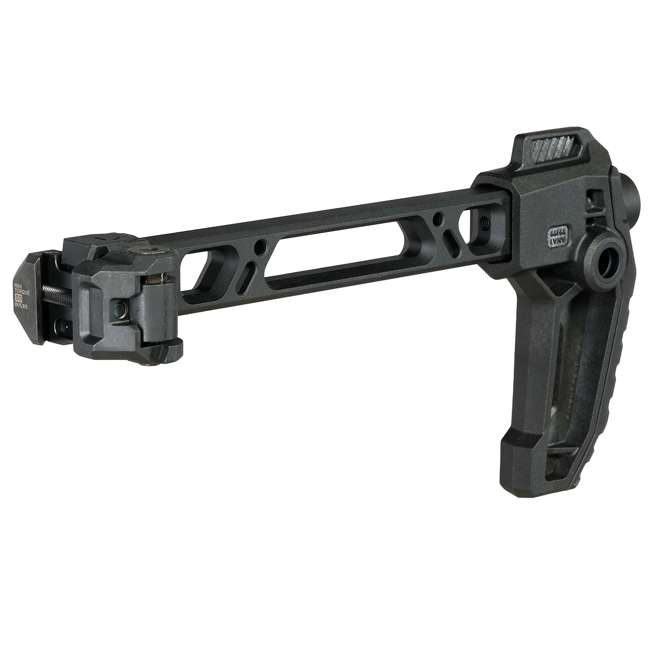 Strike Industries Single Folding Adapter Schaft mit FSA Schaftkappe f. 20 - 22 mm Schienen schwarz