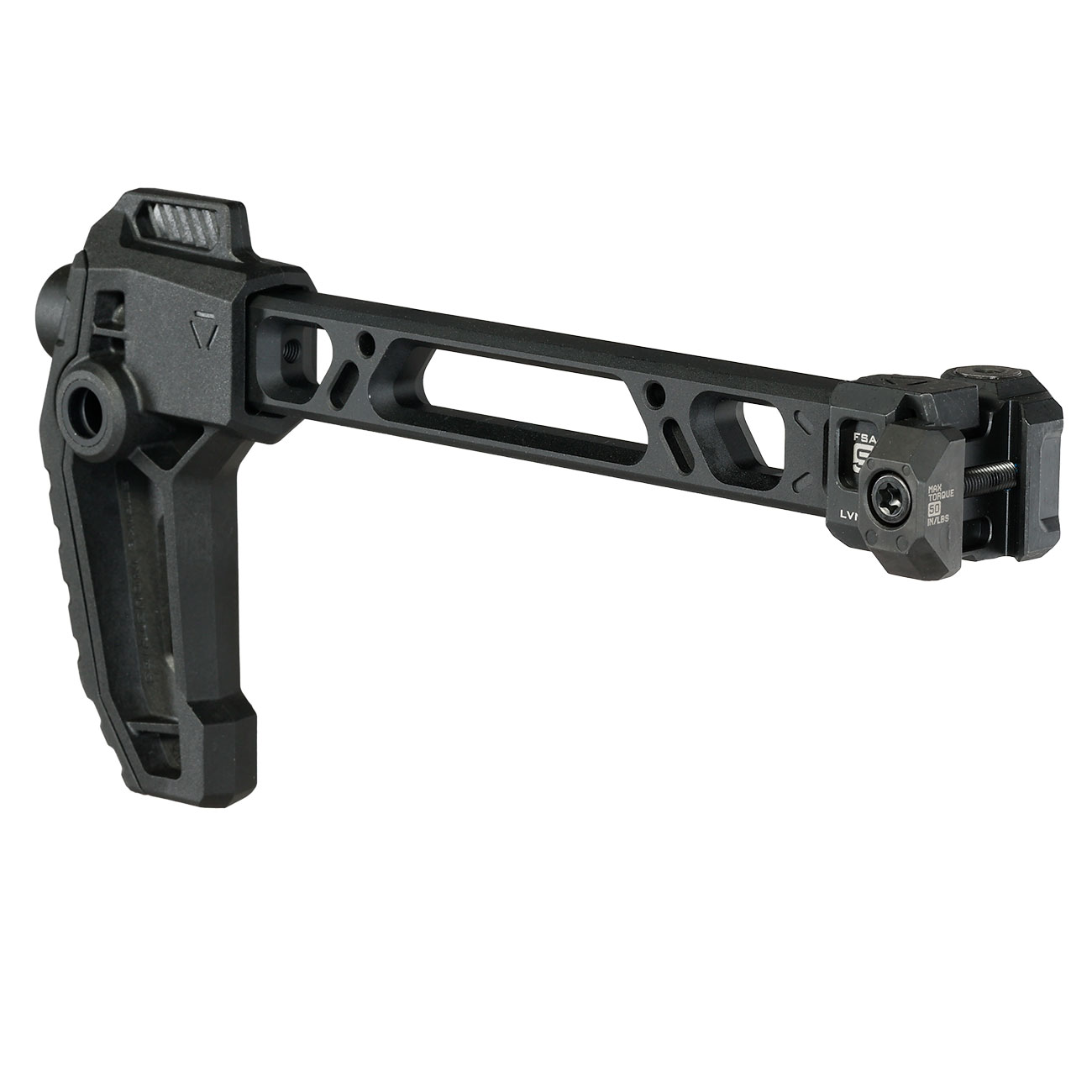Strike Industries Single Folding Adapter Schaft mit FSA Schaftkappe f. 20 - 22 mm Schienen schwarz Bild 10