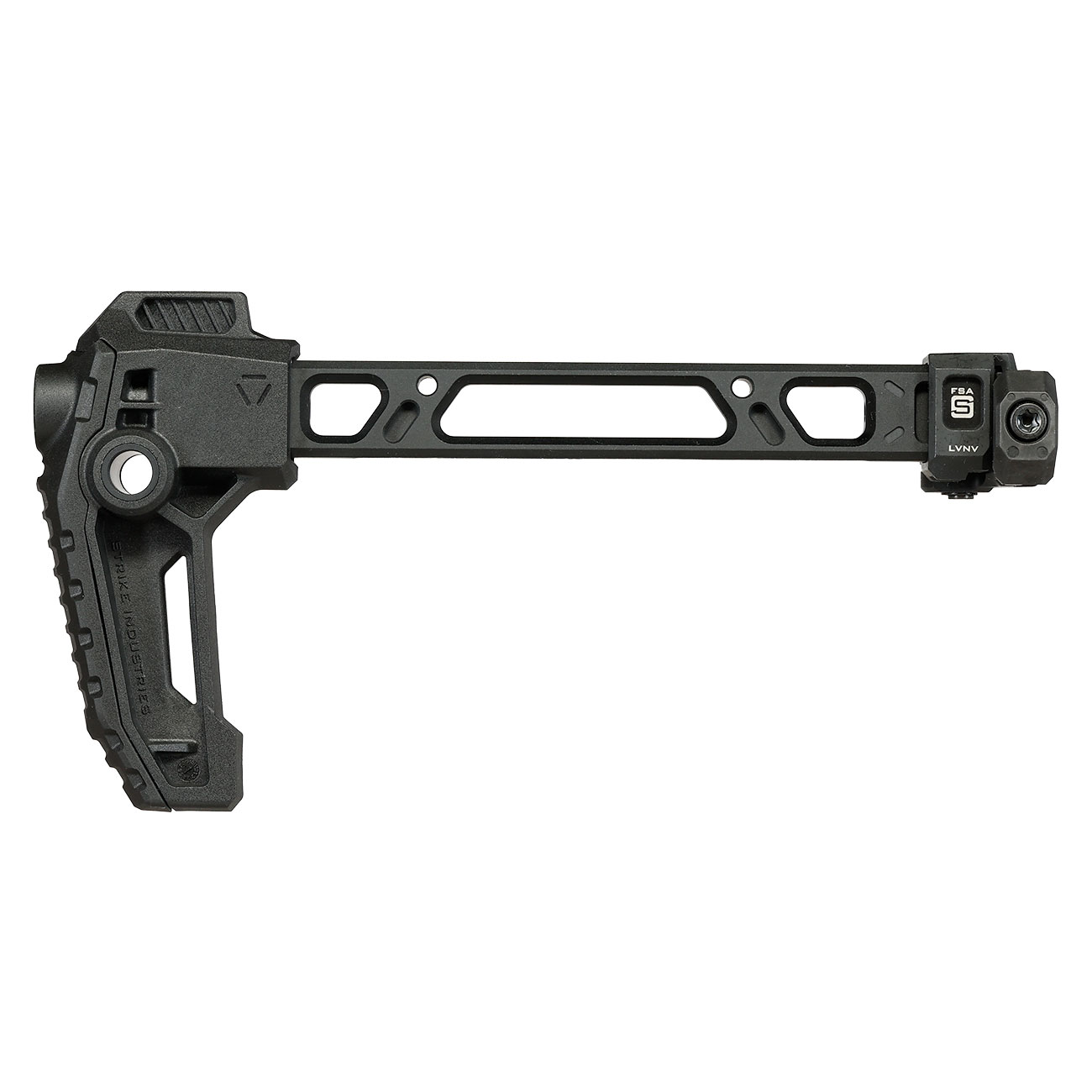 Strike Industries Single Folding Adapter Schaft mit FSA Schaftkappe f. 20 - 22 mm Schienen schwarz Bild 2