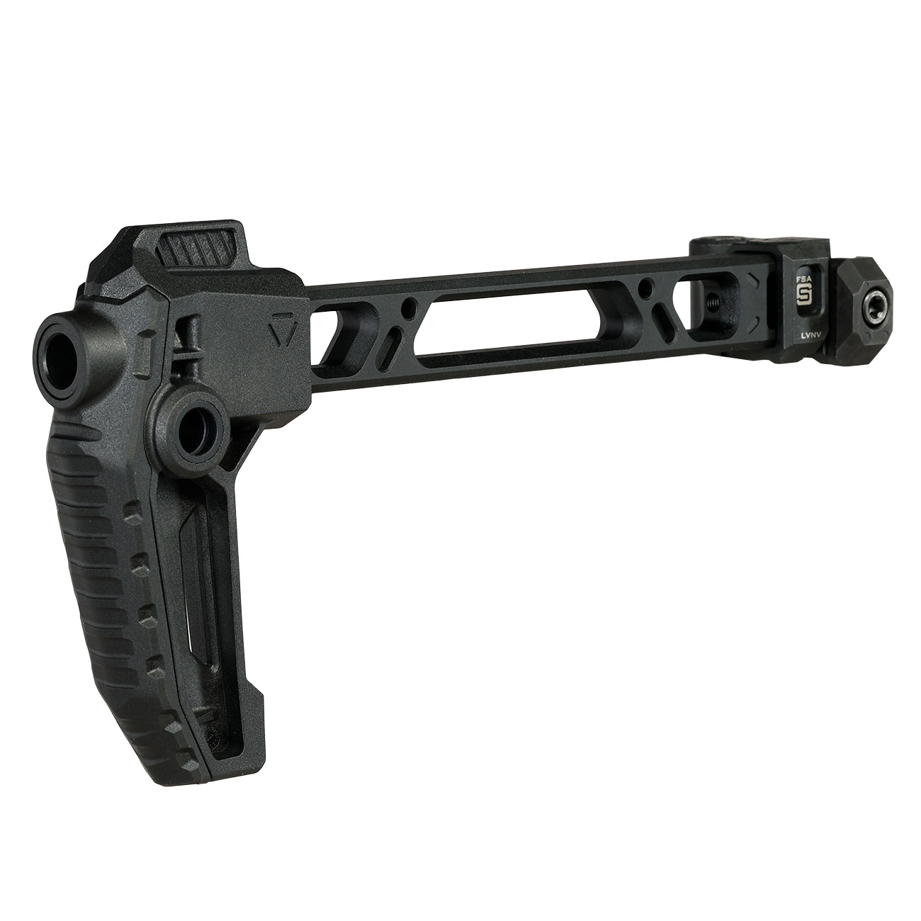 Strike Industries Single Folding Adapter Schaft mit FSA Schaftkappe f. 20 - 22 mm Schienen schwarz Bild 3