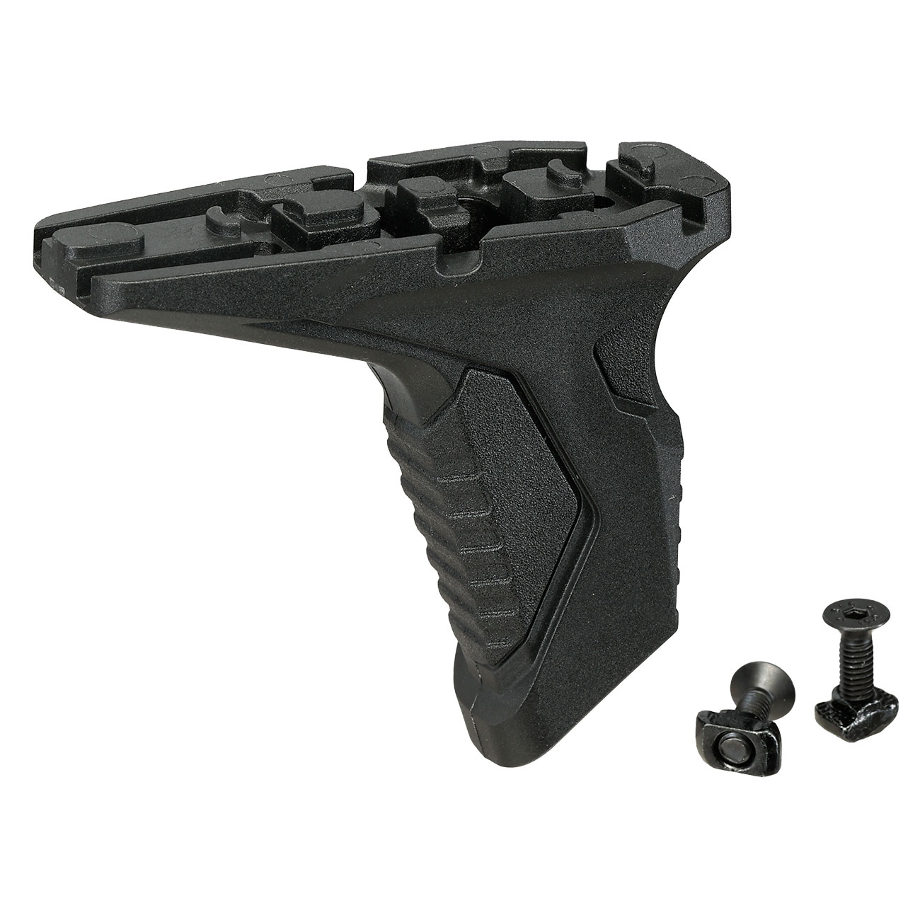 MP Airsoft KeyMod / LOCK Hand Stop Polymer Frontgriff m. Kabelf�hrung schwarz