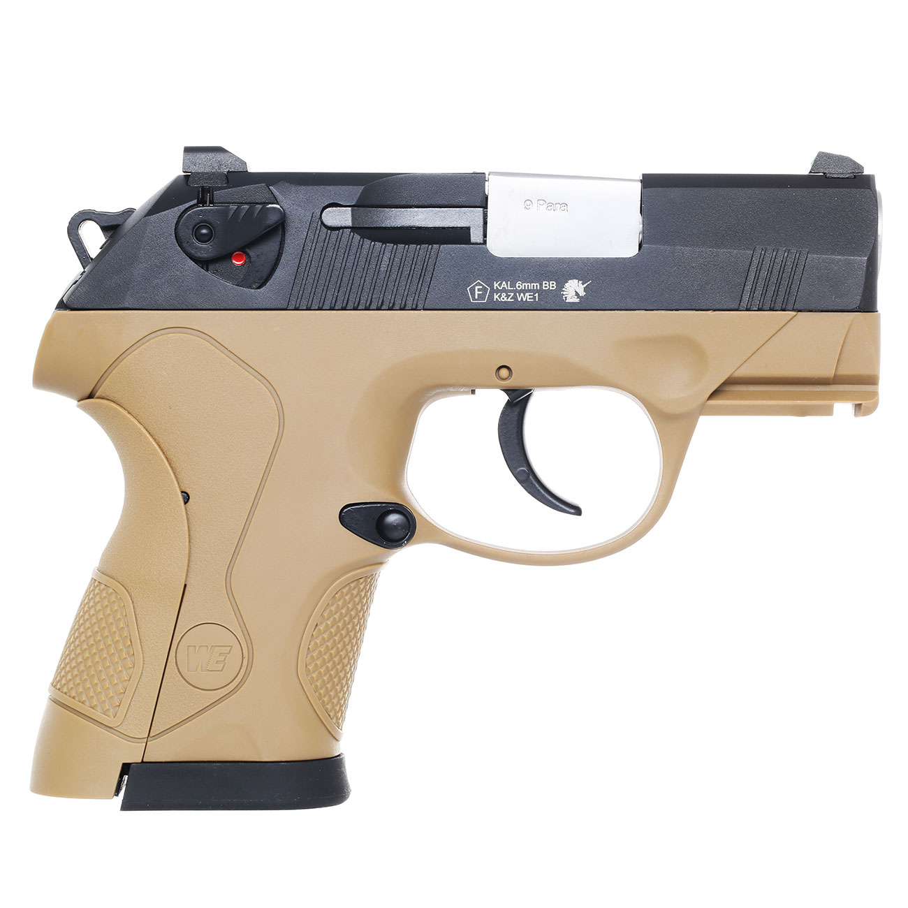 Wei-ETech BullDog Compact mit Metallschlitten GBB 6mm BB Tan Bild 3