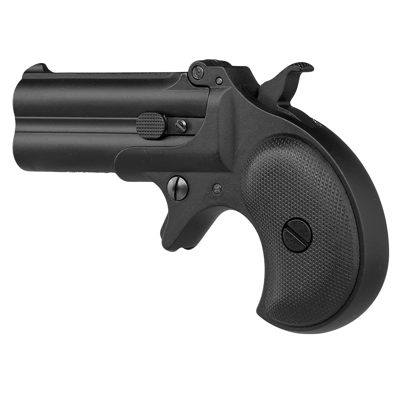 MaxTact Derringer Double Barrel Vollmetall Gas 6mm BB schwarz Bild 10