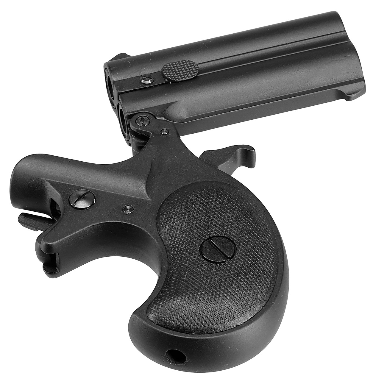 MaxTact Derringer Double Barrel Vollmetall Gas 6mm BB schwarz Bild 7