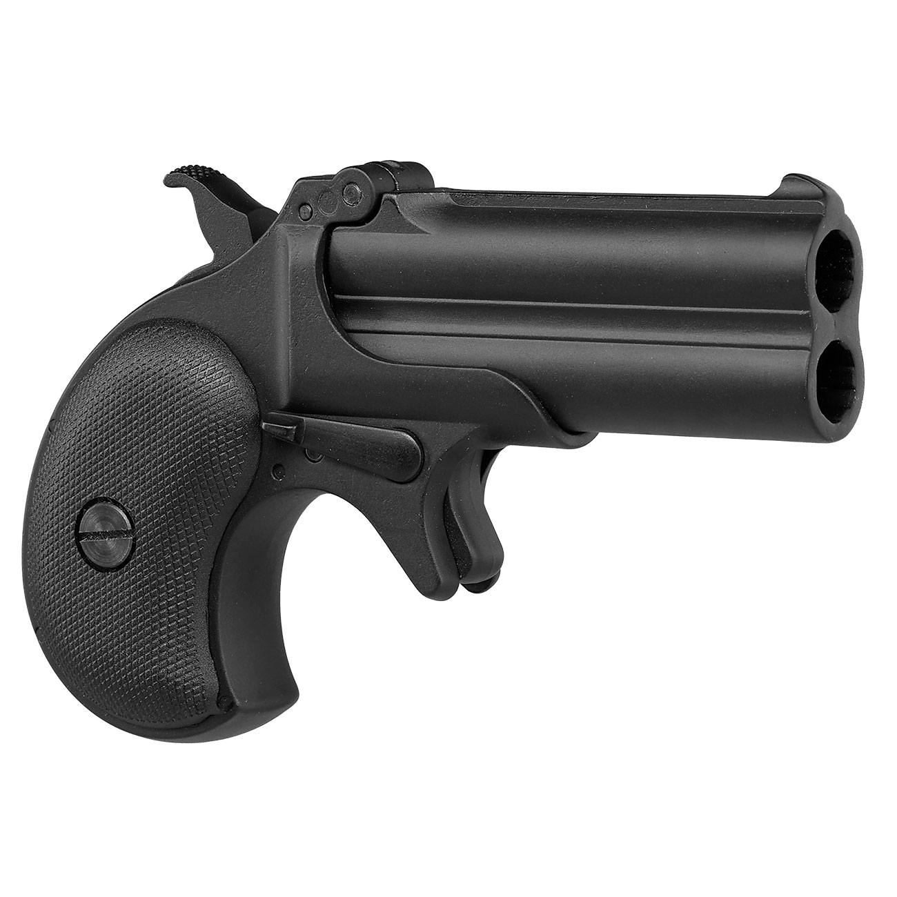 MaxTact Derringer Double Barrel Vollmetall Gas 6mm BB schwarz Bild 9