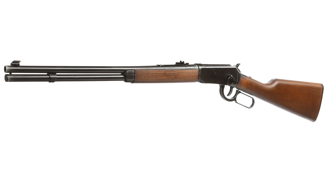 Legends Western Cowboy Rifle mit Hlsenauswurf Vollmetall CO2 6mm BB - Holzoptik Used Look