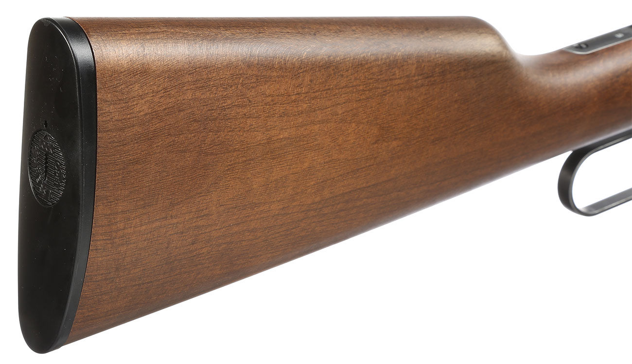 Legends Western Cowboy Rifle mit Hlsenauswurf Vollmetall CO2 6mm BB - Holzoptik Used Look Bild 1