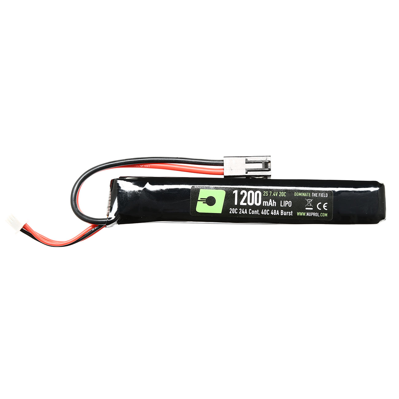 Nuprol Power Series LiPo Akku 7,4V 1200mAh 20C / 40C Stick-Type m. Mini-Tam Anschluss Bild 1