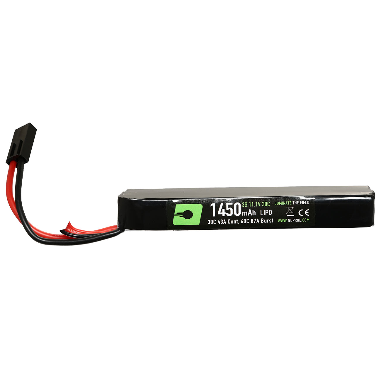 Nuprol Power Series LiPo Akku 11,1V 1450mAh 30C / 60C Stick-Type m. Mini-Tam Anschluss Bild 1