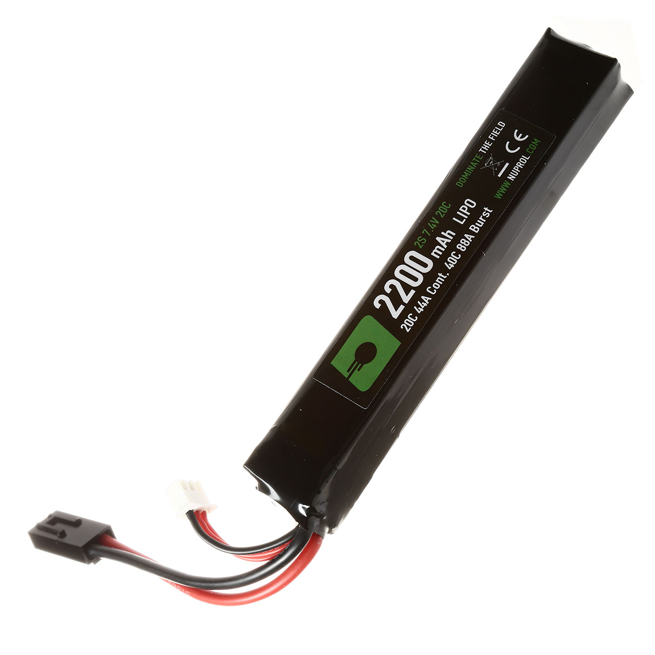 Nuprol Power Series LiPo Akku 7,4V 2200mAh 20C / 40C Stick-Type m. Mini-Tam Anschluss