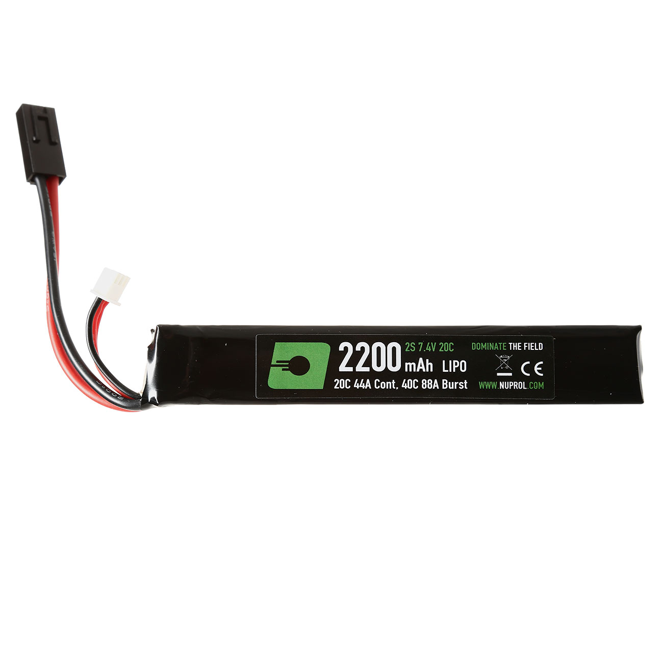 Nuprol Power Series LiPo Akku 7,4V 2200mAh 20C / 40C Stick-Type m. Mini-Tam Anschluss Bild 1