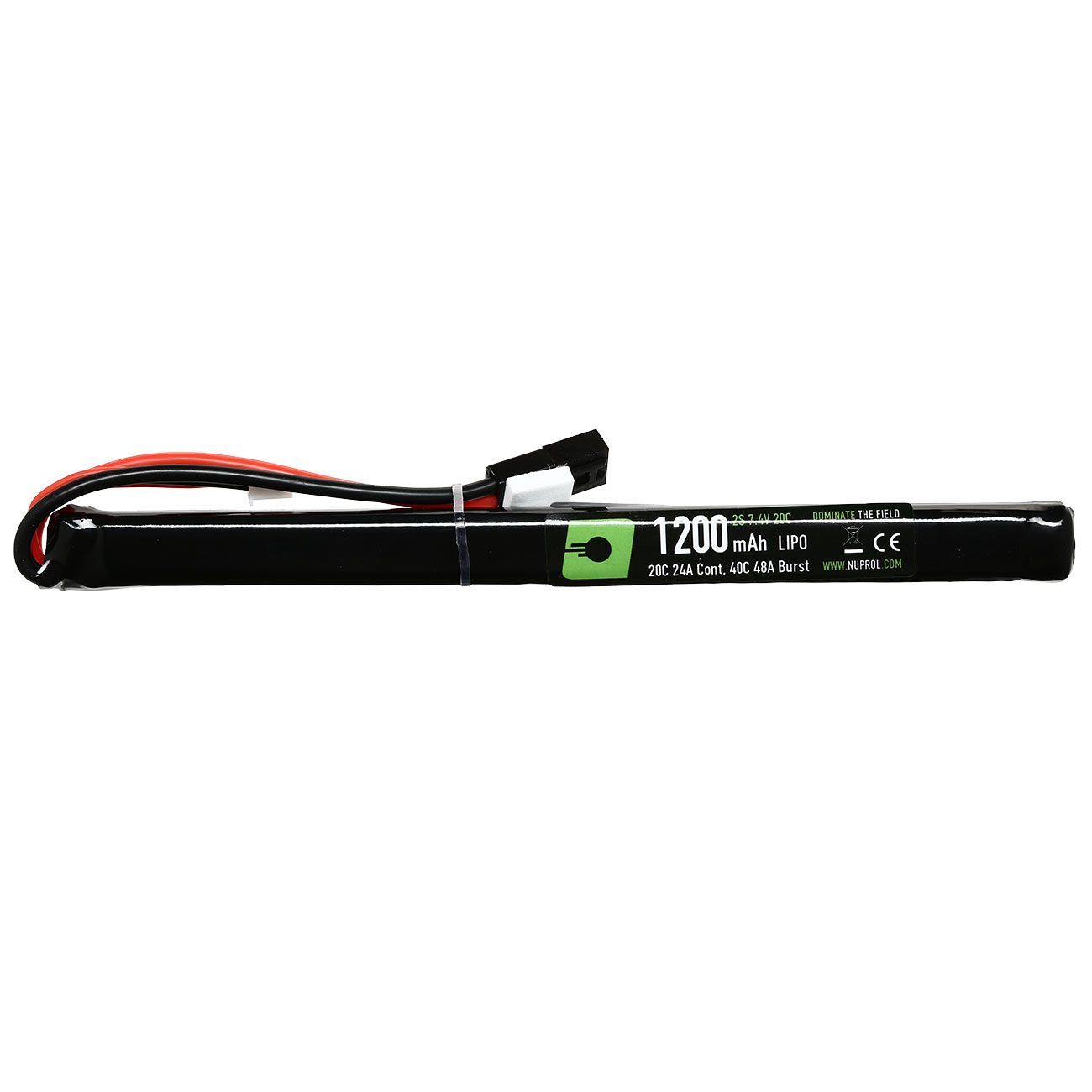 Nuprol Power Series LiPo Akku 7,4V 1200mAh 20C / 40C Slim Stick-Type m. Mini-Tam Anschluss Bild 1