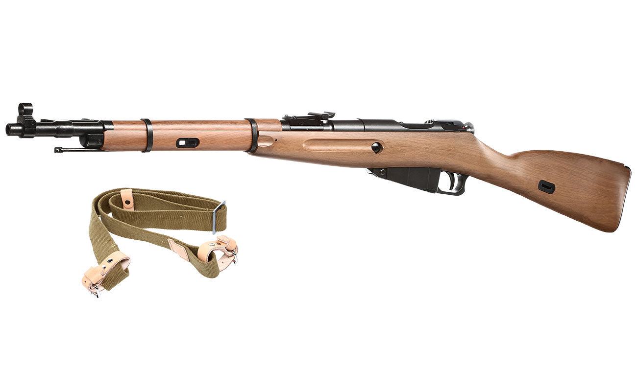 WinGun Mosin-Nagant M44 mit Bajonett CO2 Bolt Action Gewehr 6mm BB Holzoptik