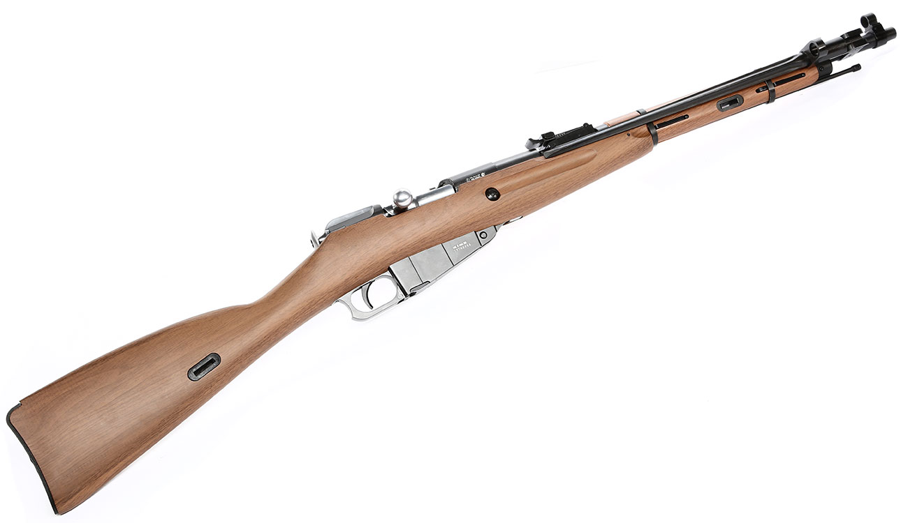 WinGun Mosin-Nagant M44 mit Bajonett CO2 Bolt Action Gewehr 6mm BB Holzoptik Bild 4