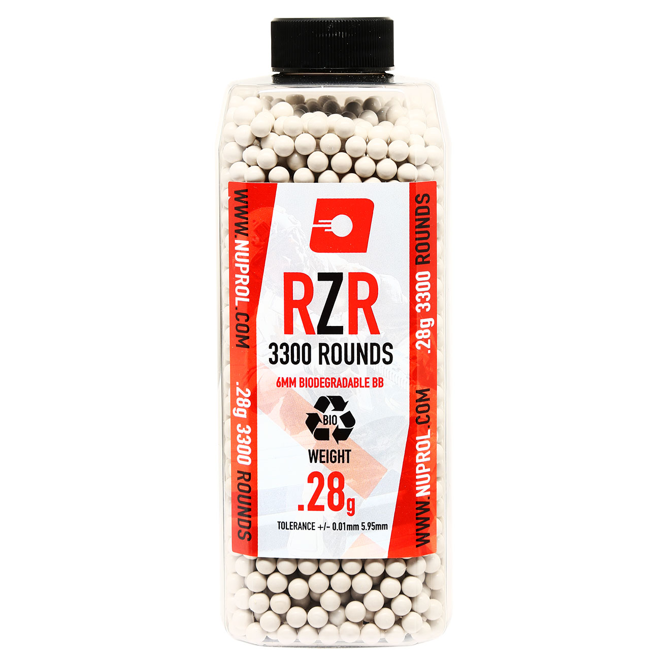 Nuprol RZR BIO High Precision Bio BBs 0,28g 3.300er Flasche weiss