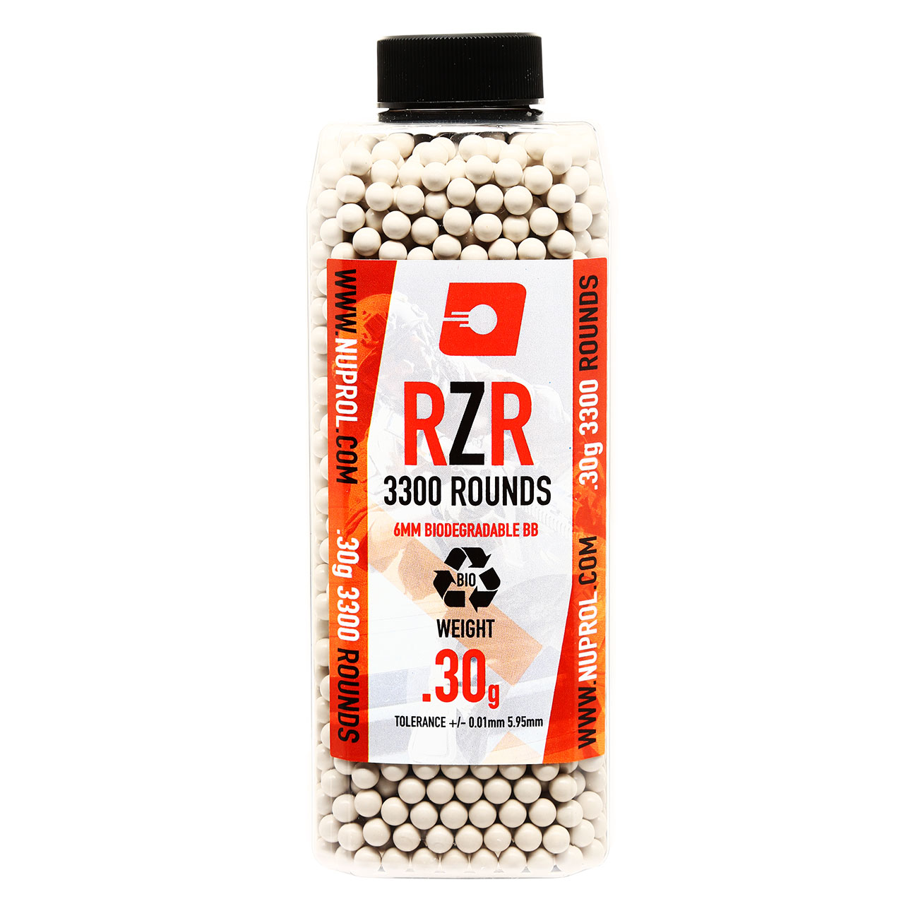 Nuprol RZR BIO High Precision Bio BBs 0,30g 3.300er Flasche weiss