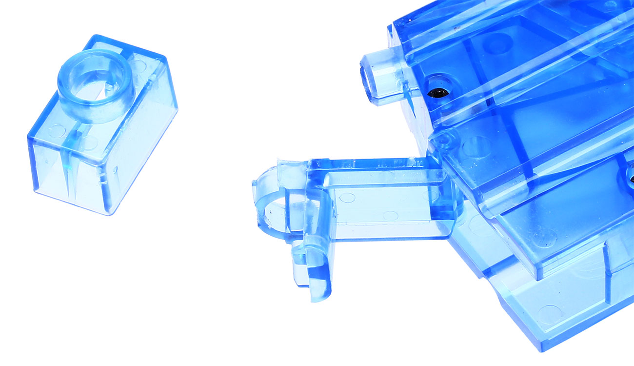 Nuprol XL / M4 Magazin-Style Speedloader fr 470 BBs blau-transparent Bild 1