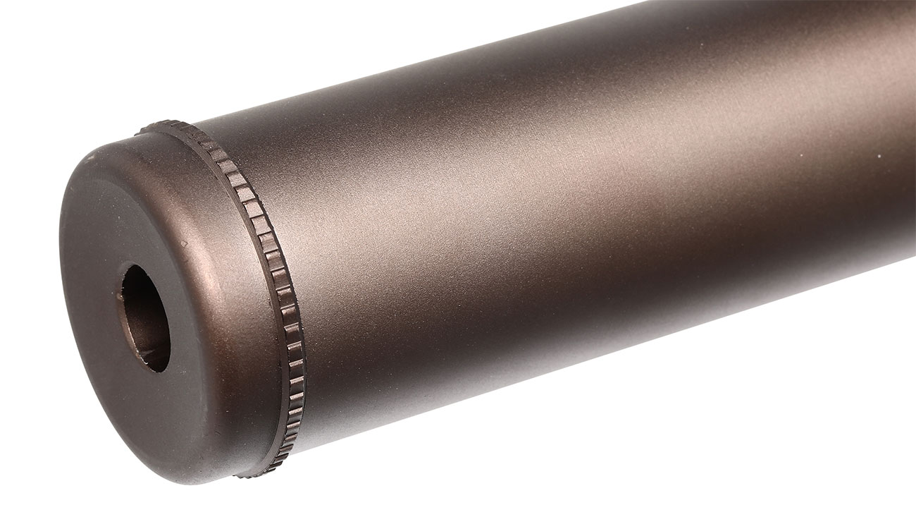 Nuprol BOCCA BOA Long QD Aluminium Suppressor bronze inkl. Stahl Flash-Hider 14mm- Bild 4