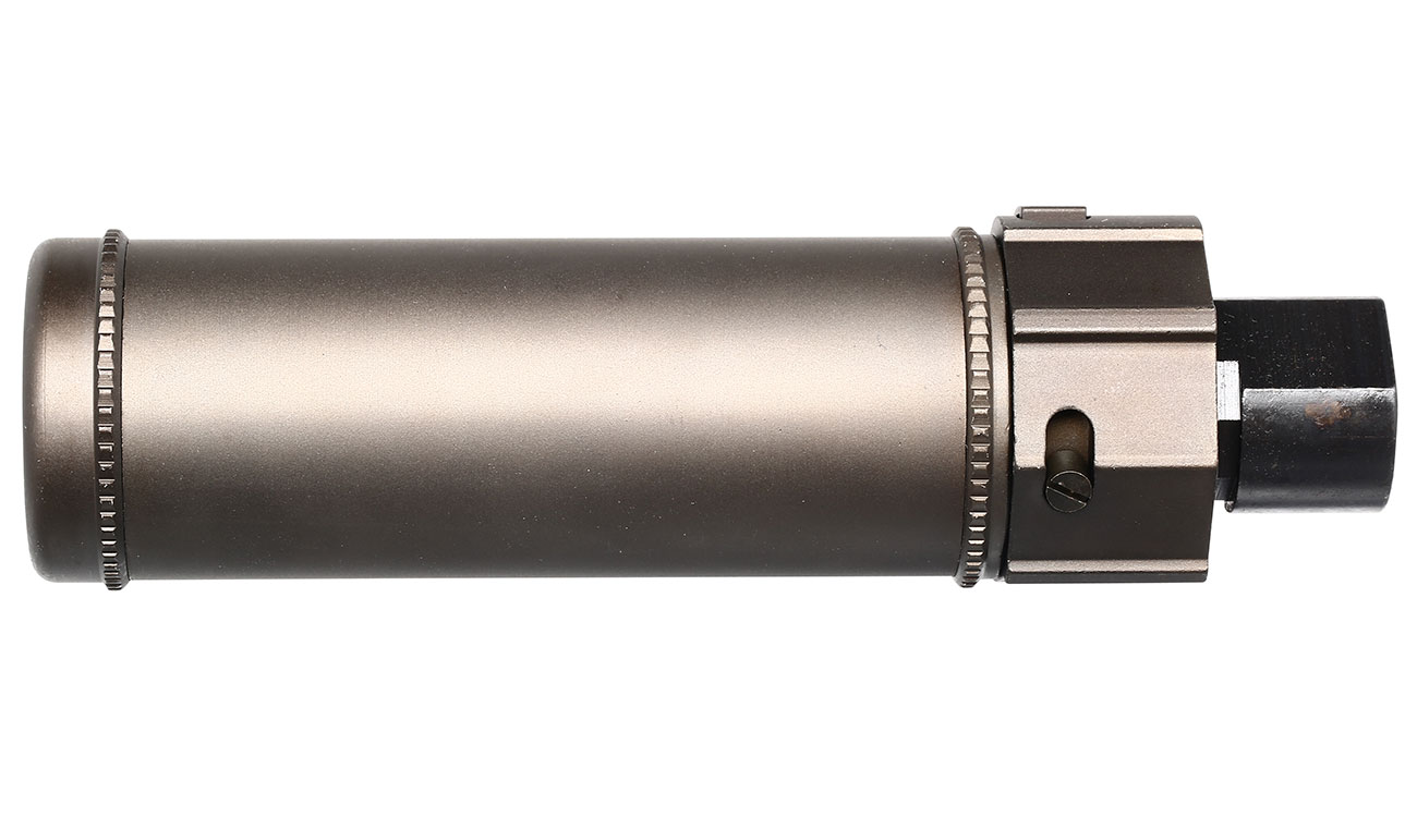 Nuprol BOCCA BOA Short QD Aluminium Suppressor bronze inkl. Stahl Flash-Hider 14mm- Bild 2