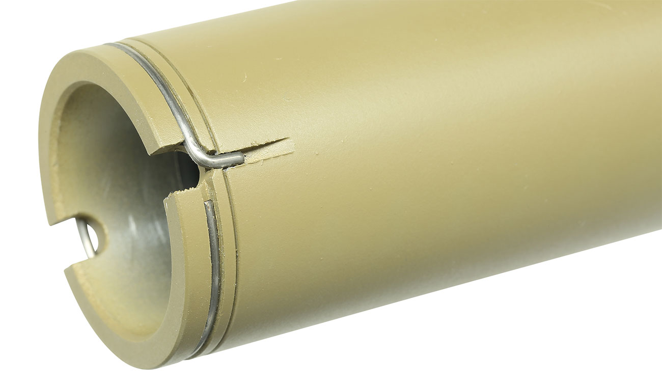 Nuprol BOCCA Copperhead Aluminium Amplifier Flash-Hider tan 14mm- Bild 4