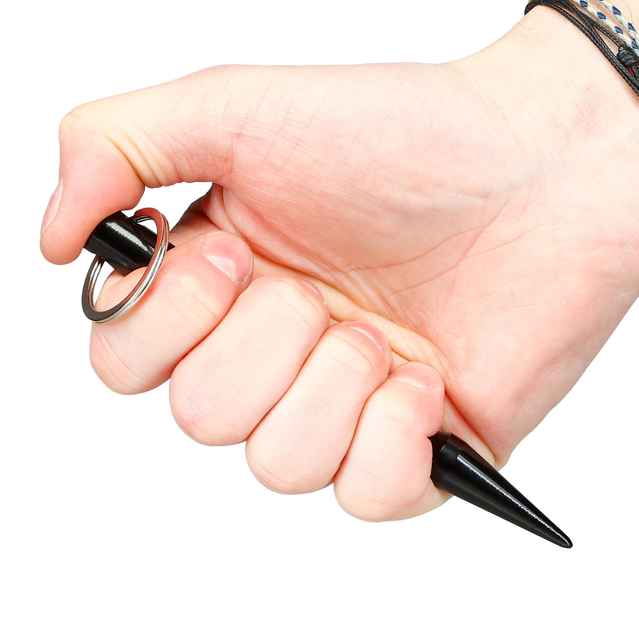 Kubotan mit gewelltem Griff und Schl�sselanh�nger Bild 6