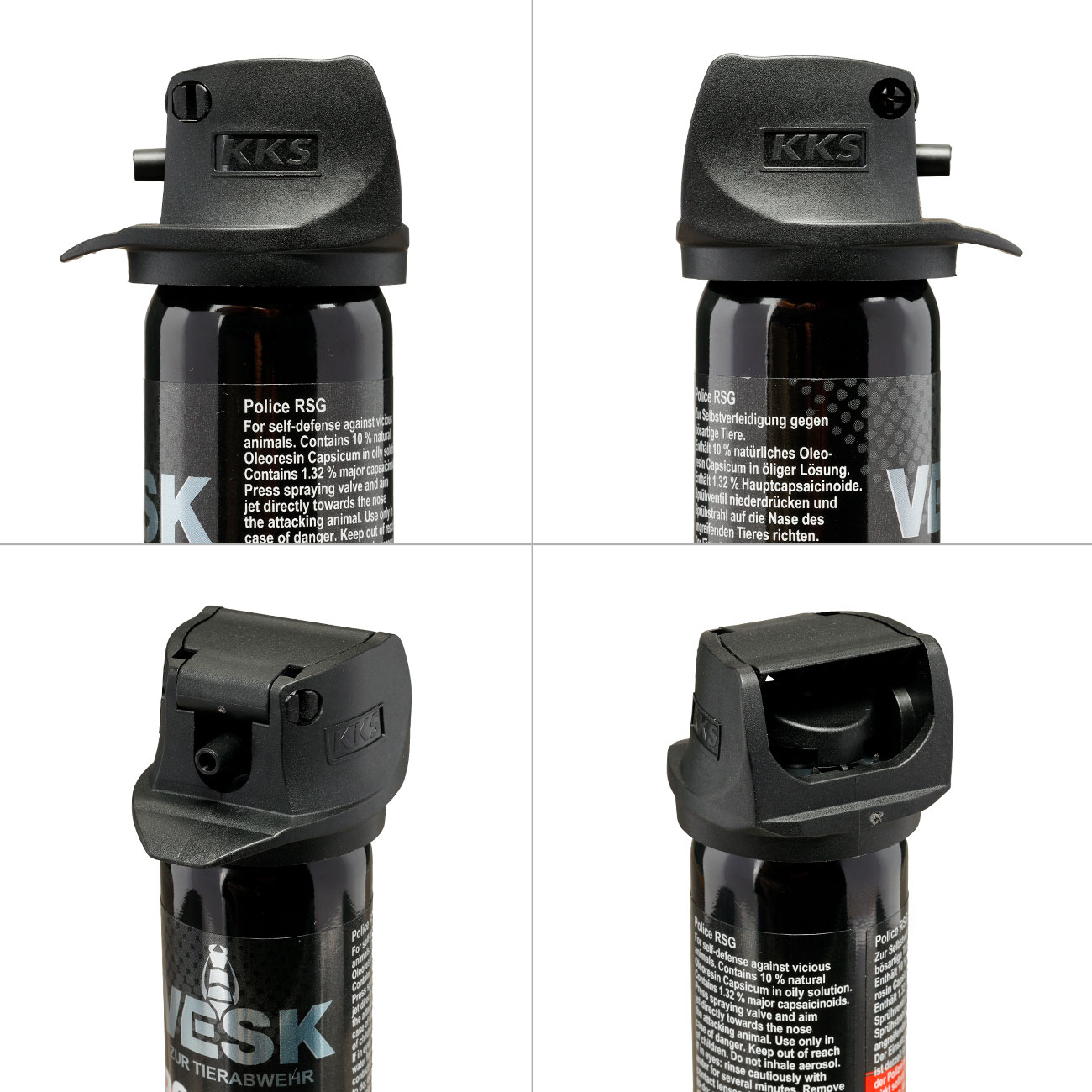Abwehrspray VESK Police RSG Pfefferspray Cone, 63 ml Breitstrahl Bild 3
