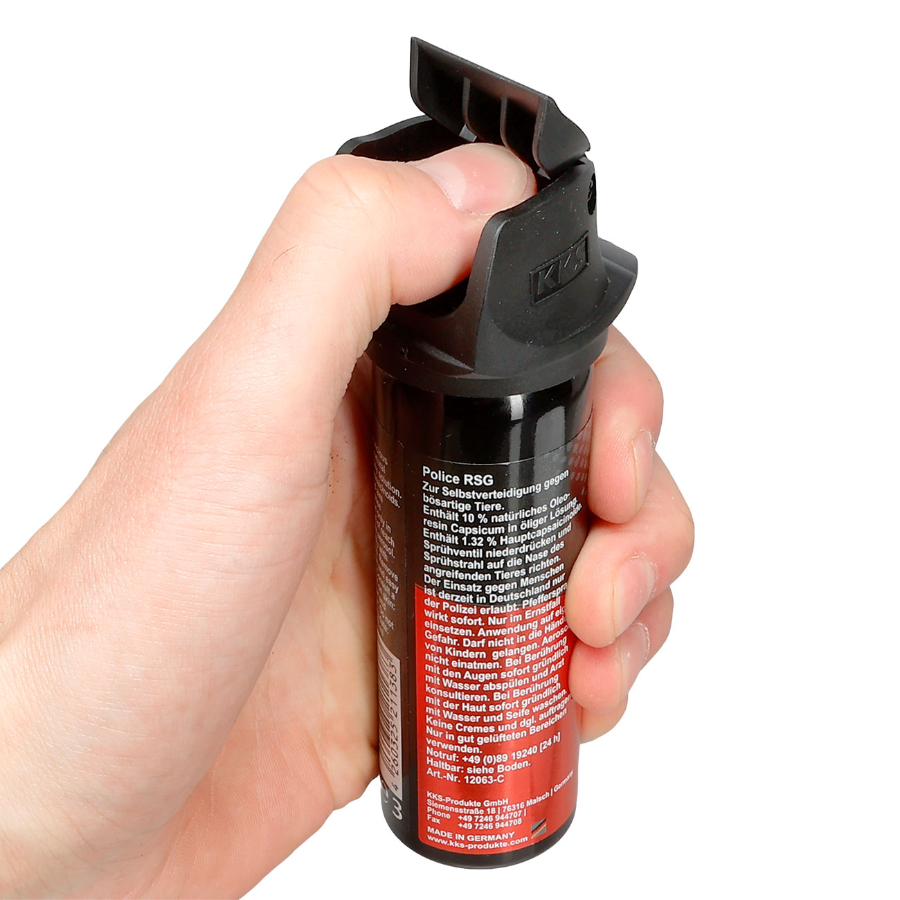 Abwehrspray VESK Police RSG Pfefferspray Cone, 63 ml Breitstrahl Bild 7