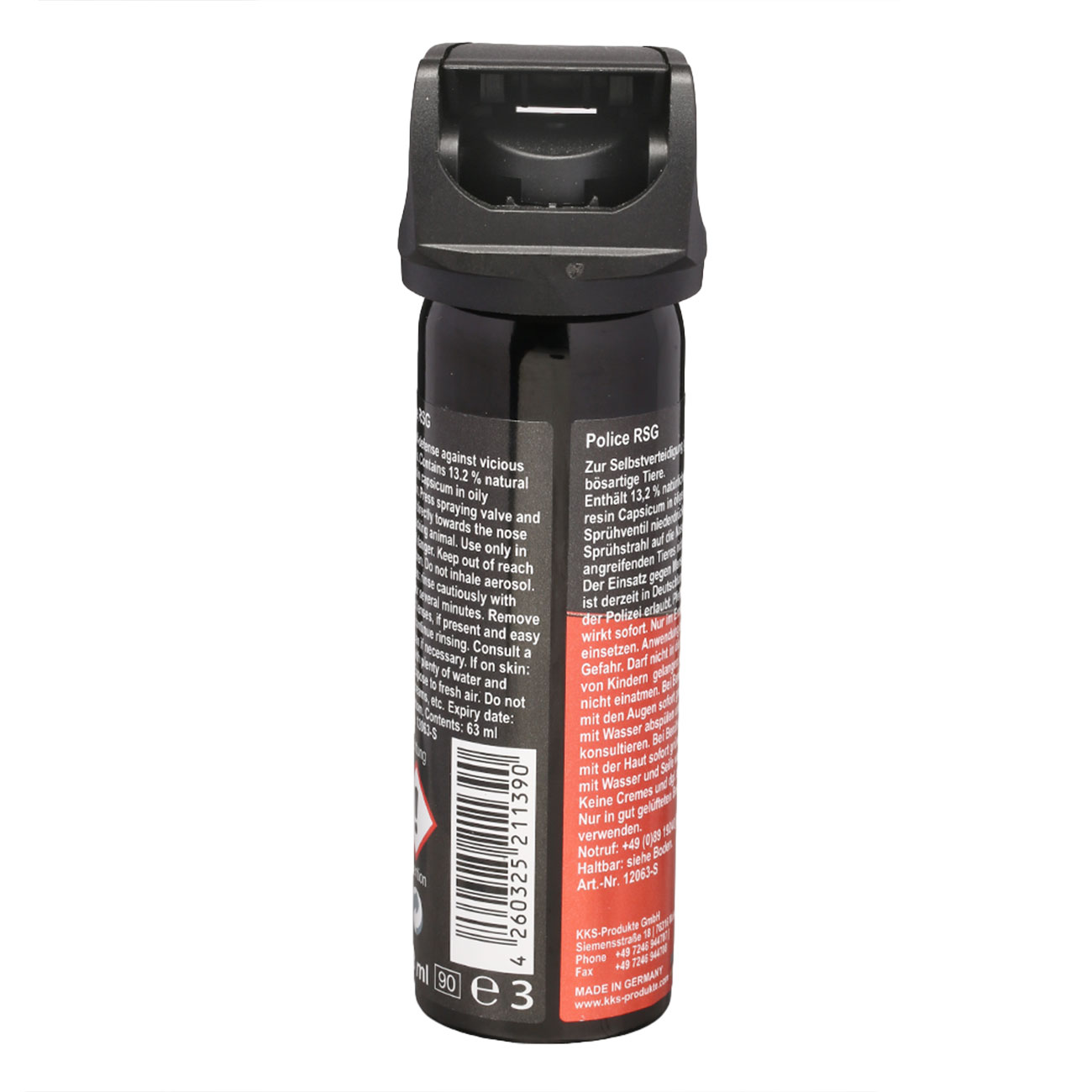 Abwehrspray VESK RSG Stream Pfefferspray, 63ml Weitstrahl hochkonzentriert Bild 4