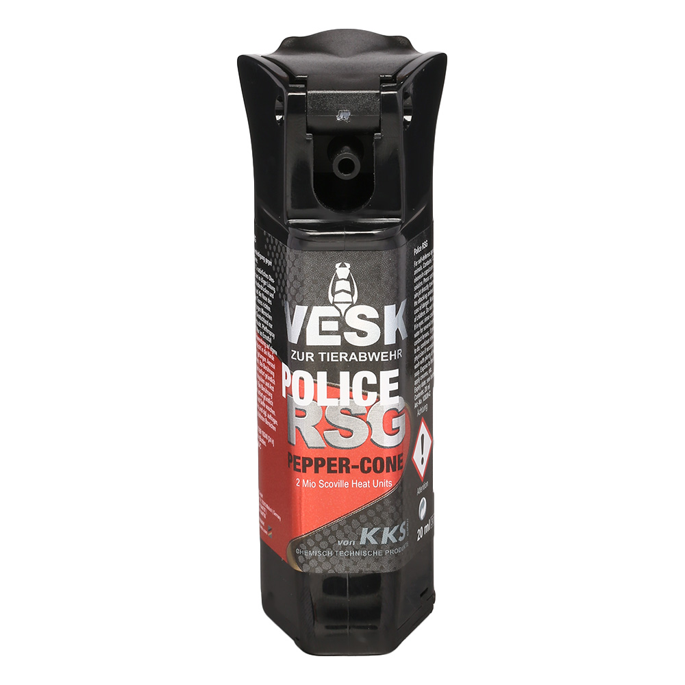 Abwehrspray VESK RSG Police Cone Pfefferspray, 20 ml Breitstrahl