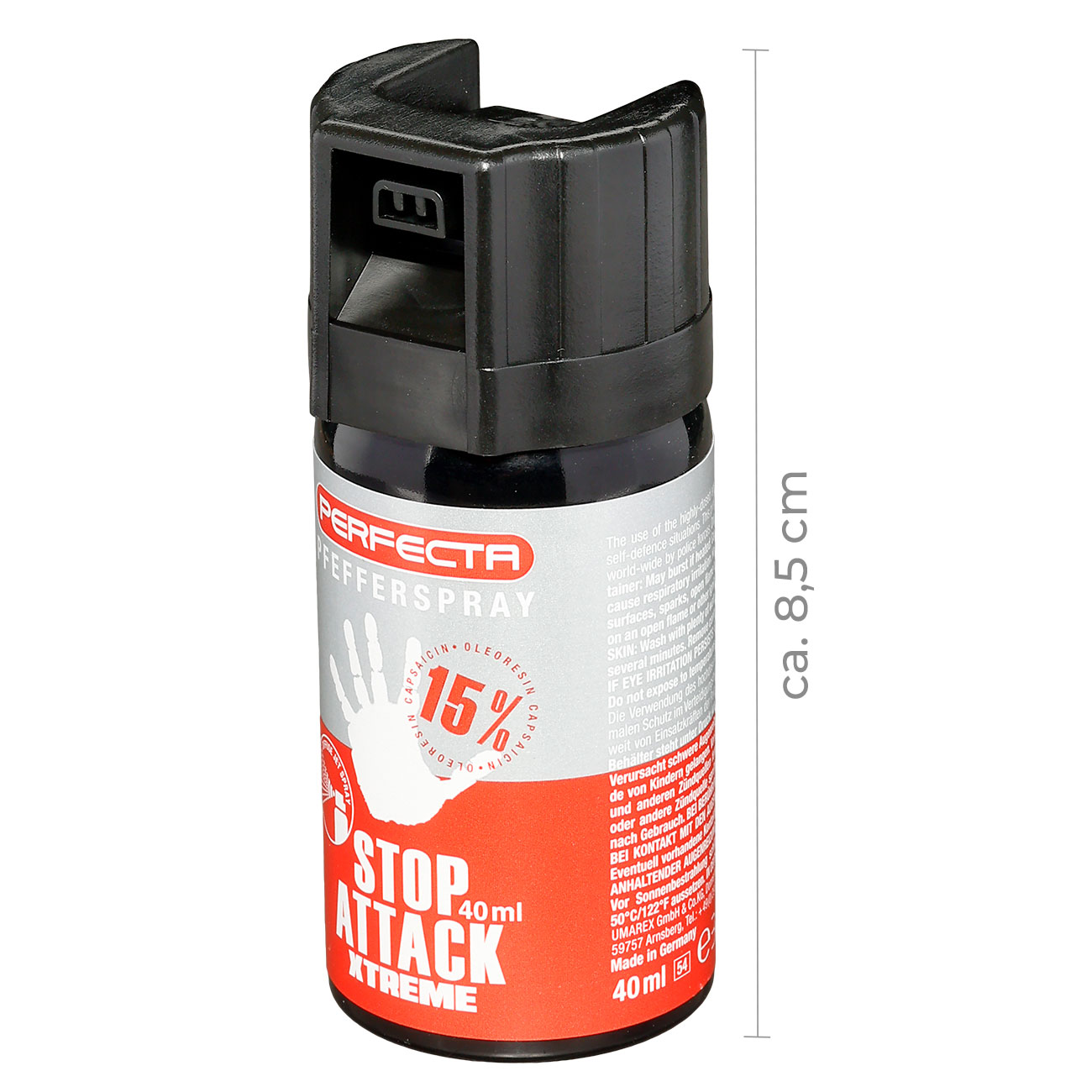 Perfecta Pfefferspray 40ml, konischer Strahl Bild 1
