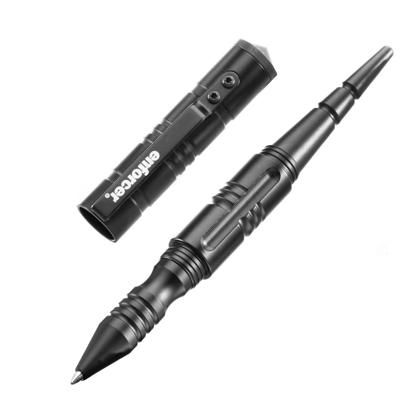 Enforcer Tactical Pen II Kugelschreiber Stift schwarz Hauser Mine mit Box 