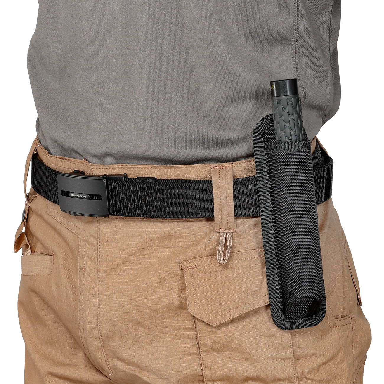 BlackField Teleskopschlagstock gehrtet 21 Zoll mit Nylonholster schwarz Bild 7