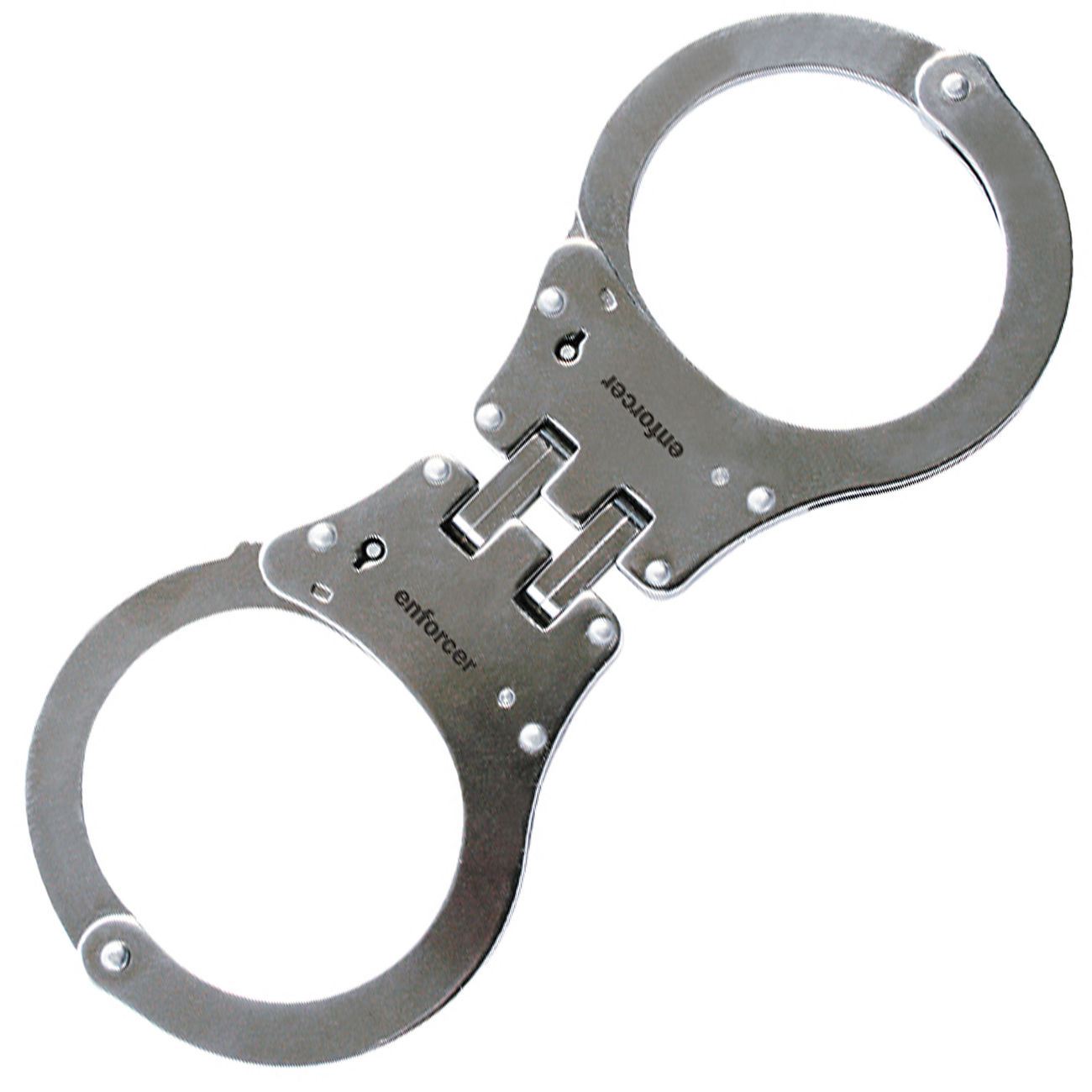 2 Schlüssel enforcer Handschellen Oversized Edelstahl Pin-Lock-Arretierung inkl