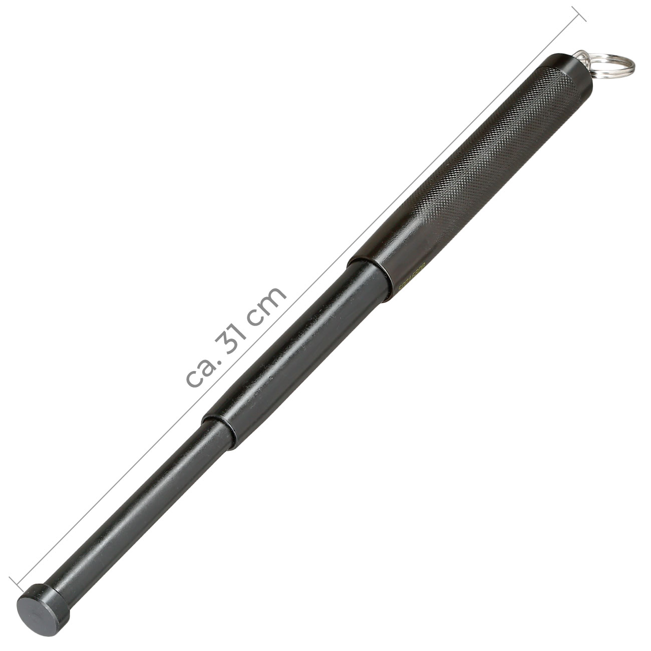   Mini Teleskop-Schlagstock 12 Zoll schwarz Bild 1