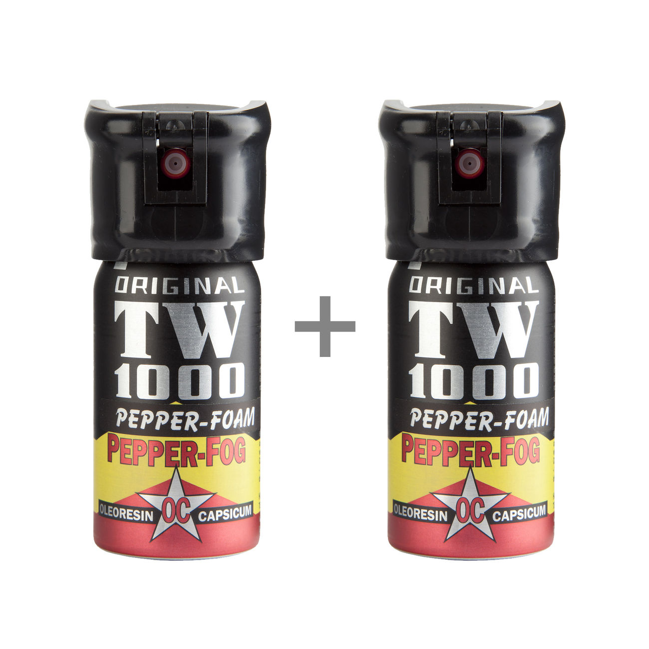 Abwehrspray TW1000 Pfefferschaum Partnerset, 2 x 40 ml