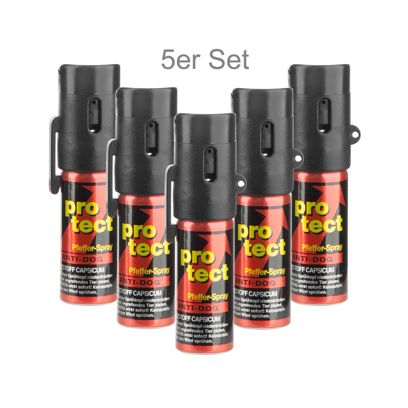 Anti Dog Lady Pfefferspray Wohnungsset 5 x 15ml