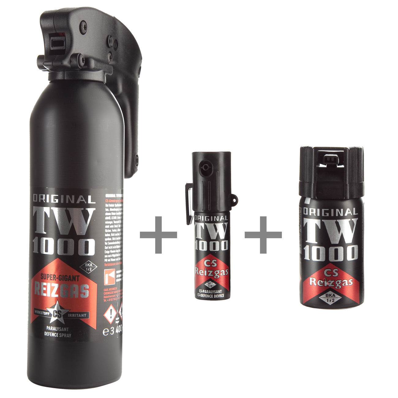 Abwehrspray TW1000 CS-Gas Spray im Home & Go Set
