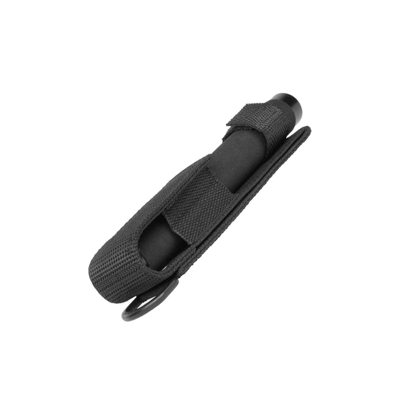 Teleskopschlagstock 26 schwarz mit Corduraholster Bild 1