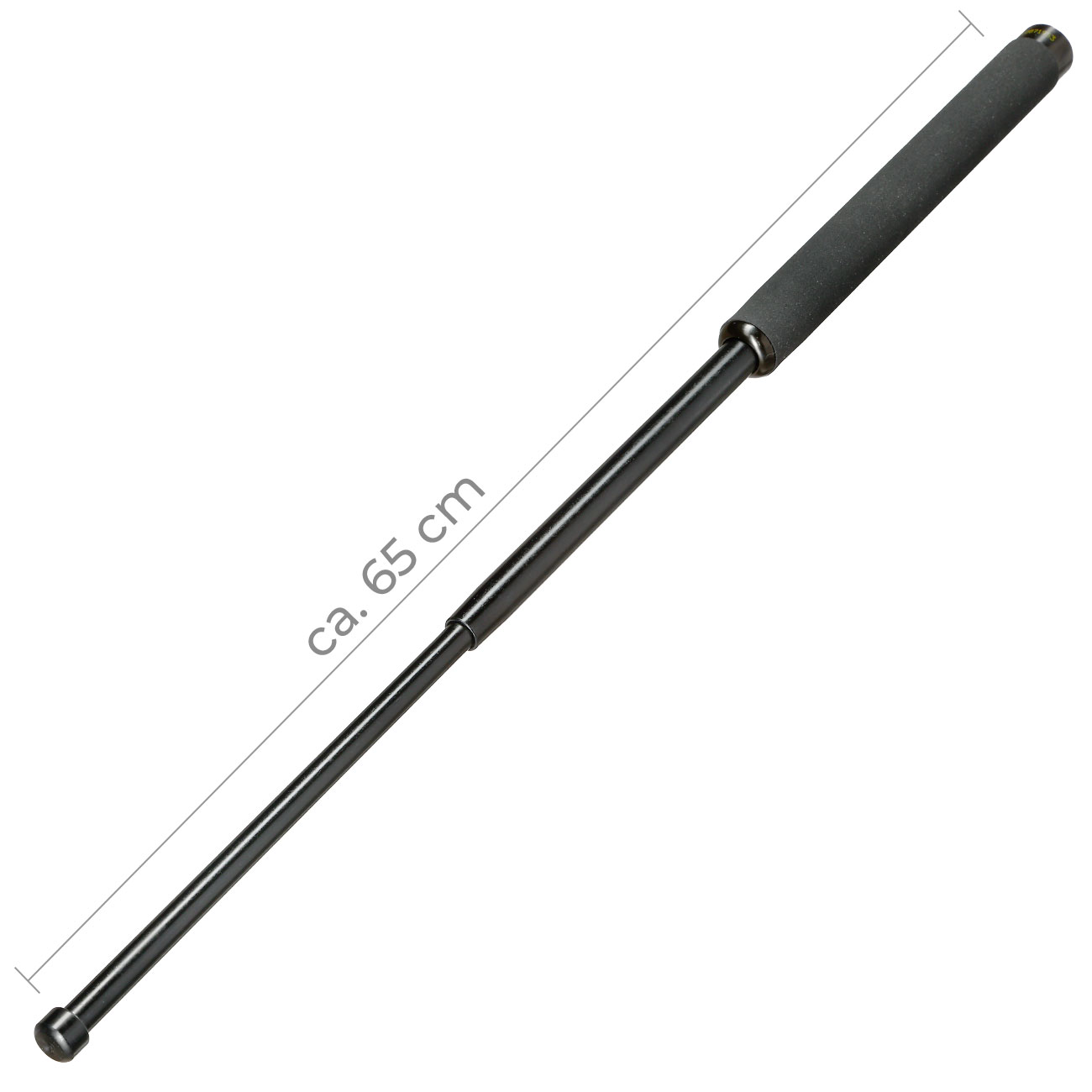 Teleskopschlagstock 26 schwarz mit Corduraholster Bild 1