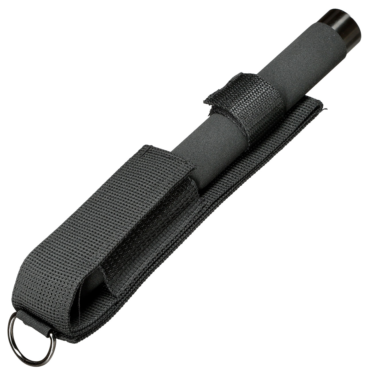 Teleskopschlagstock 26 schwarz mit Corduraholster Bild 4